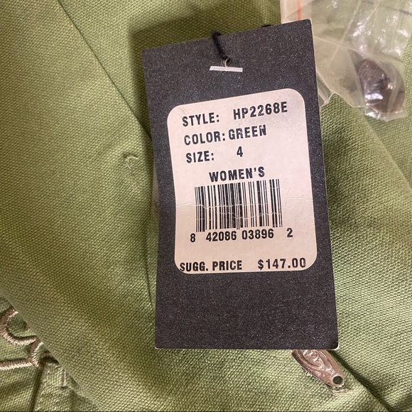 TRUE MEANING Green Jacket Embroidery Sz 4 - Picture 7 of 7